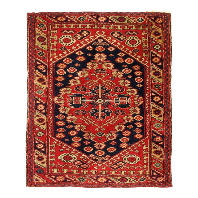 Pasargad DC Fine Hand Knotted Turkish Vintage Serapi Rug For Sale