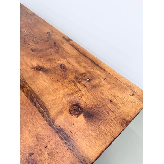 Vintage Farmhouse Table in Pine, 1950s For Sale - Image 18 of 18