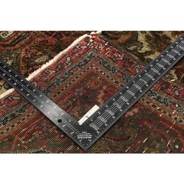 Mid 20th Century Vintage Persian Ahar Heriz Rug - 10'00 X 12'10 For Sale - Image 5 of 10