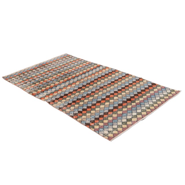 Vintage Turkish Wool Rug 4 X 7 For Sale - Image 11 of 13