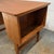 Brown Compact Vintage Danish Modern Teak Writing Desk With Side and Rear Bookshelves For Sale - Image 8 of 10