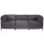 Kenneth Ludwig Chicago Axis 2pc Sectional Regency Gray Titanium Frame For Sale - Image 4 of 7