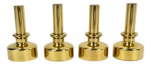 Swedish Brass Candleholder L-92 by Hans-Agne Jakobsson for Markaryd, 1970s, Set of 4