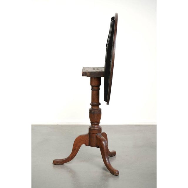 Antique English Tilt-Top Table For Sale - Image 3 of 11