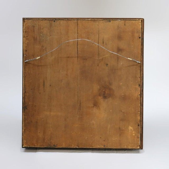 Antique Victorian Shadow Box With Floral Wreath For Sale - Image 9 of 11