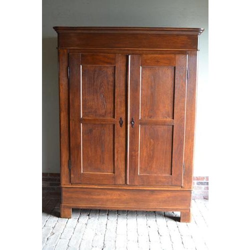 Brown Antique Cabinet in Oak For Sale - Image 8 of 9