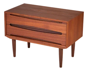 Danish Chest in Teak with 2 Drawers, 1960s