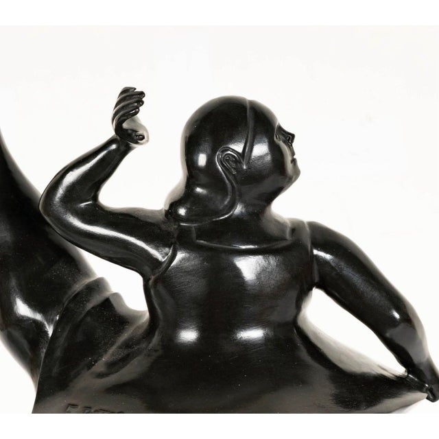 Early 21st Century Exceptional Bronze Foundry Edition Ballerina Sculpture After Fernando Botero, Cast at Fonderia Mariani, Italy For Sale - Image 5 of 7