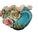 This is a beautiful Barbotine style majolica jardiniere (cache pot/planter). It features raised, three-dimensional floral...
