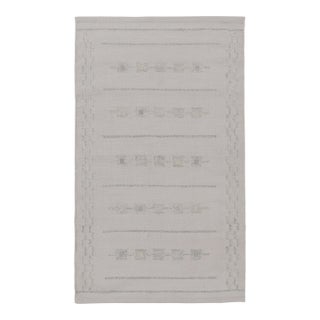 Rug & Kilim’s Scandinavian-Inspired Outdoor Rug, Geometric Patterns Over White For Sale