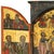 Antique 18thC Greek Orthodox Triptych Icon Virgin Mary & Saints Egg Tempera 1700 For Sale - Image 13 of 18