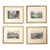 Late 19th Century Set 4 Hand Colored Engravings of Austrian / German Bavarian / Tyrolian Alps Framed For Sale