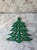 An interesting early 20th century cast iron trivet with a geometric Christmas tree pattern. It has a loop for hanging and...