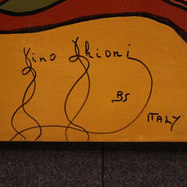 Italian Artist, Surrealist Crucifixion, 1980, Mixed Media on Canvas For Sale - Image 8 of 16