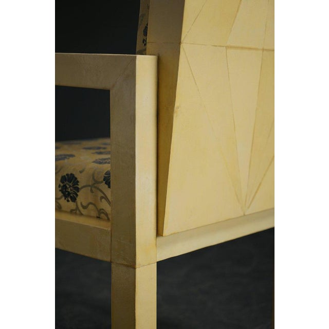 1930s Art Deco Armchair Parchment, 1930s For Sale - Image 5 of 17