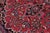 1980s Boho Chic Vintage Retro Kashan Red/Blue Wool Rug - 9'7'' X 12'9'' For Sale - Image 5 of 10