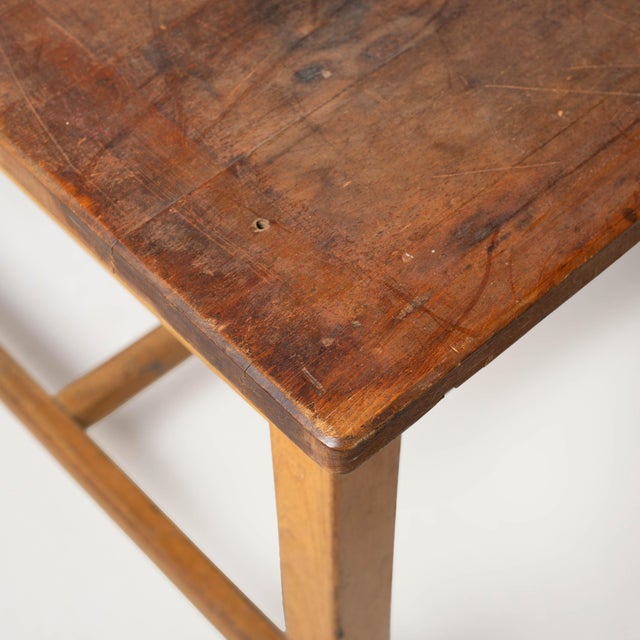 Industrial Farm Worktable with Wood, Czechoslovakia, 1960s For Sale - Image 10 of 11
