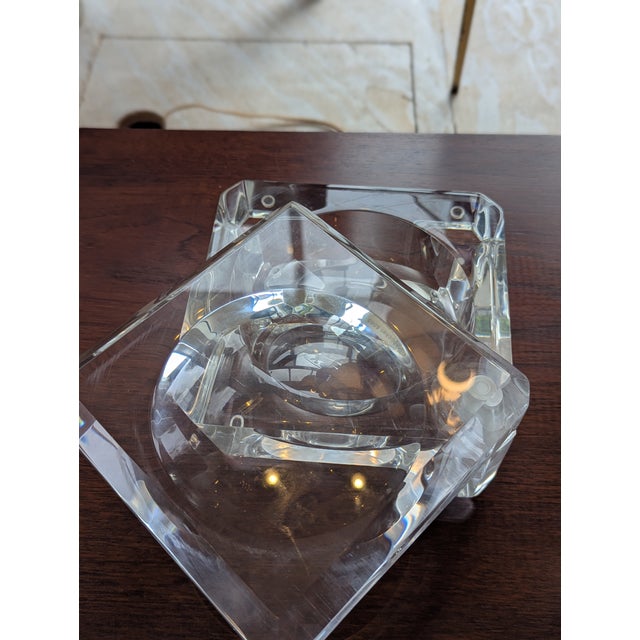Transparent Vintage Alessandro Albrizzi Lucite Ice Bucket For Sale - Image 8 of 12