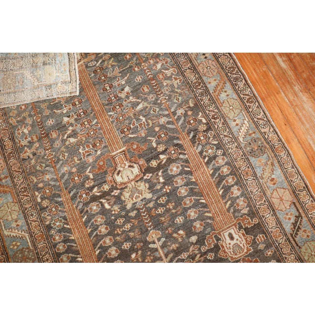 Antique Gray Brown Malayer Rug - 4'5" x 6'8" For Sale - Image 4 of 8