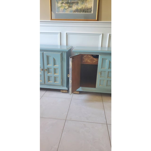 Spanish Mediterranean Nightstands - a Pair For Sale - Image 4 of 10