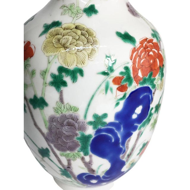 Kangxi Period Famille Verte Vases, 1662-1722, Set of 2 For Sale - Image 3 of 10