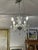 White Crystal Chandelier, Vintage For Sale - Image 8 of 12