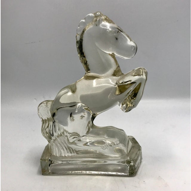 Vintage Glass Horse Figurine Chairish