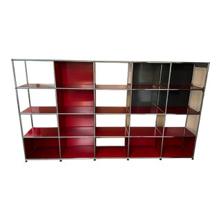 Usm Fritz Haller Modular Shelving, 20 Cubbies For Sale