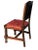 Spanish On Hold - Vintage 1966 Spanish Hand Carved Walnut and Tooled Leather Chair For Sale - Image 3 of 13