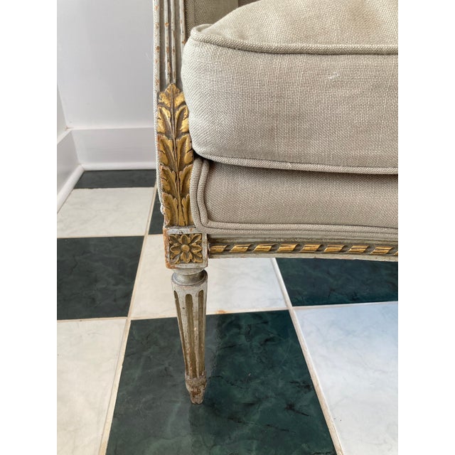 Late 19th Century Late 19th Century Louis XVI Style French Settee For Sale - Image 5 of 6