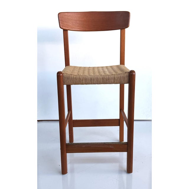 Vintage Danish Modern Counter Stool For Sale In Miami - Image 6 of 10
