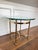 La Barge Vintage LaBarge Style Brass & Beveled Glass Side Table For Sale - Image 4 of 6