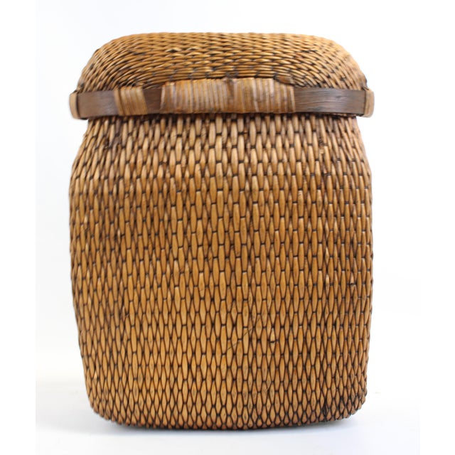 Basket With Removable Lid (Large) For Sale - Image 4 of 10