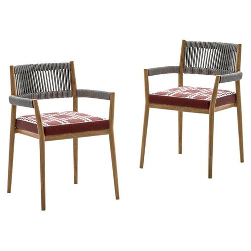 Gray Dine Out Outside Chairs by Rodolfo Dordoni for Cassina, Set of 2 For Sale - Image 8 of 8