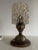 Amber Pressed Glass Table Lamp with Wooden Base, 1970s For Sale - Image 6 of 13