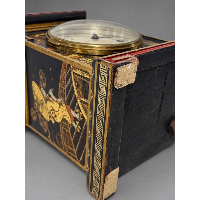 Edwardian Coventry Astral Chinoiserie Pagoda Mantel Clock, England, Circa 1930 For Sale - Image 11 of 11