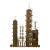 Mid 20th century Peter Pepper Products Brutalist Steampunk Cityscape Metal Sculpture After C Jere For Sale