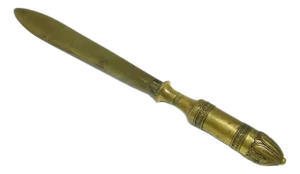 Modernist Letters Knife by Braci Łopieńscy, Poland, 1920s