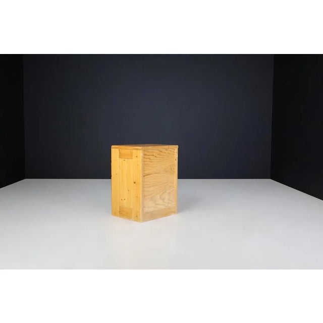 Gold Chest of Drawers attributed to Charlotte Perriand for Les Arcs, France, 1960s For Sale - Image 8 of 10