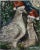 Wood Two Turtle Doves, Original Oil Painting For Sale - Image 7 of 7