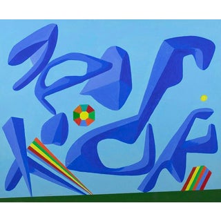 Leo Guida, Island, 1992, Oil Painting on Wood For Sale