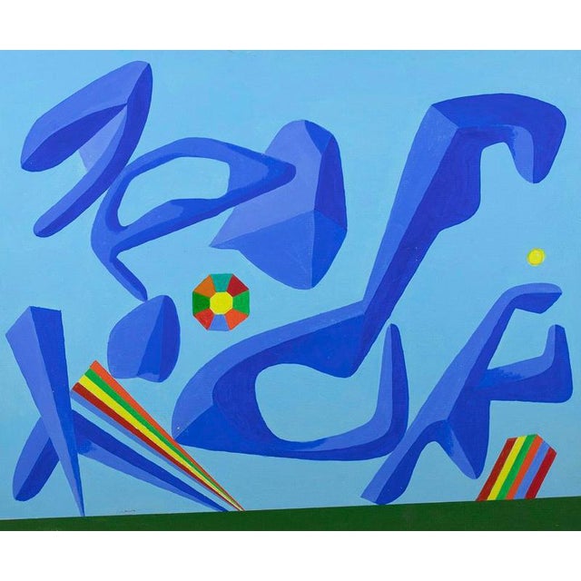 Leo Guida, Island, 1992, Oil Painting on Wood For Sale
