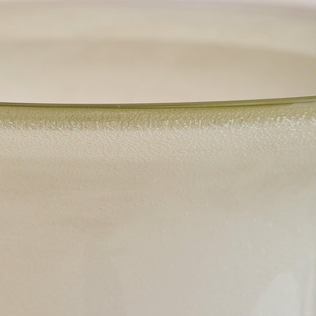 White 1960s Italian Murano Glass Torchiere-Form Table Lamp For Sale - Image 8 of 10