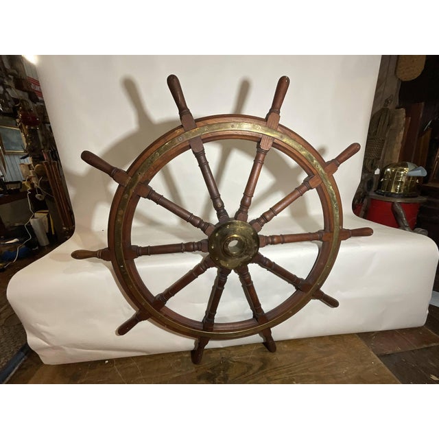 Ships Wheel that is Six Feet Round For Sale In Boston - Image 6 of 9