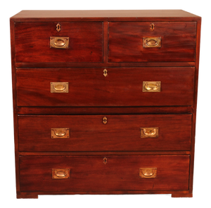 19th Century Naval Chest of Drawers in Mahogany
