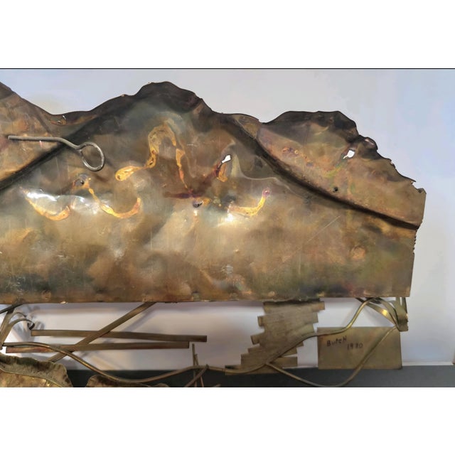 Copper Train Roalroad Copper Sculpture, McM, Union Pacific Central Curtis Jere Style For Sale - Image 8 of 11