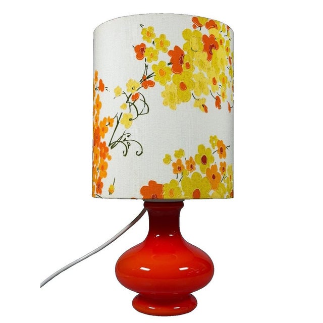 Mid-Century Space Age Table Lamp in Glass, 1970s For Sale - Image 17 of 17