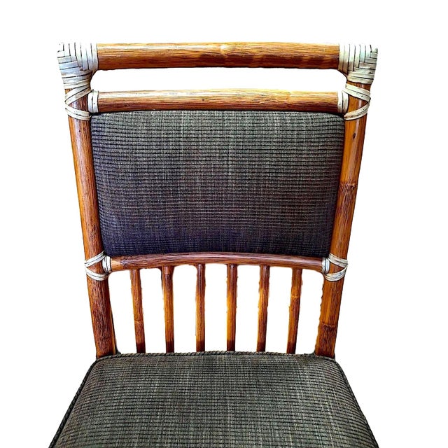 Wood Set of Six McGuire Dining Chairs For Sale - Image 7 of 10