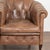 Pair of 20th Century Vintage Brown Leather Danish Club Chairs For Sale - Image 6 of 14