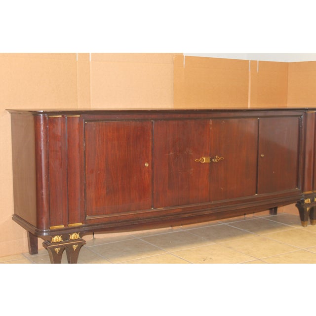 1940's French Art Deco Grand Palisander "Rio" Buffet/ Sideboard/ Credenza - Sale! For Sale - Image 4 of 13